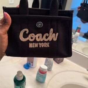 Coach Black Canvas Tote Bag MINI